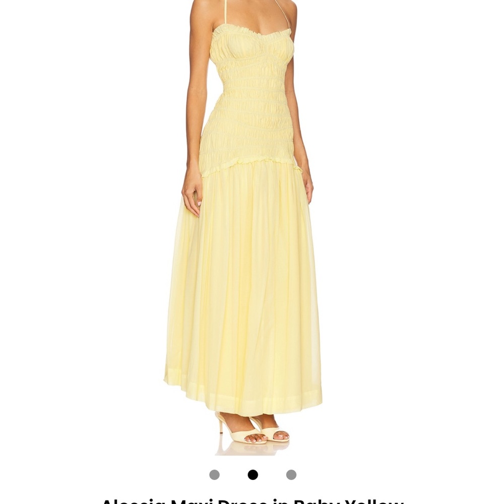 Elegant Yellow Maxi Dress